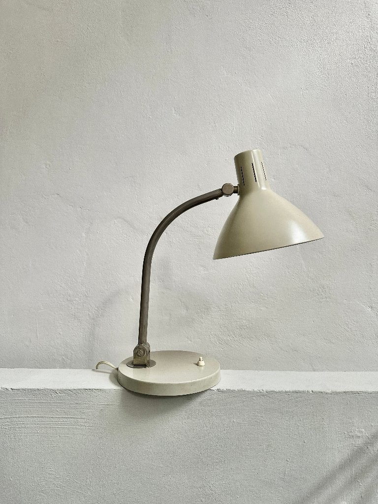 Vintage Hala Zeist bureaulamp, metalen Dutch design lamp, Bureaulamp, Overige merken, Vintage, 45 cm