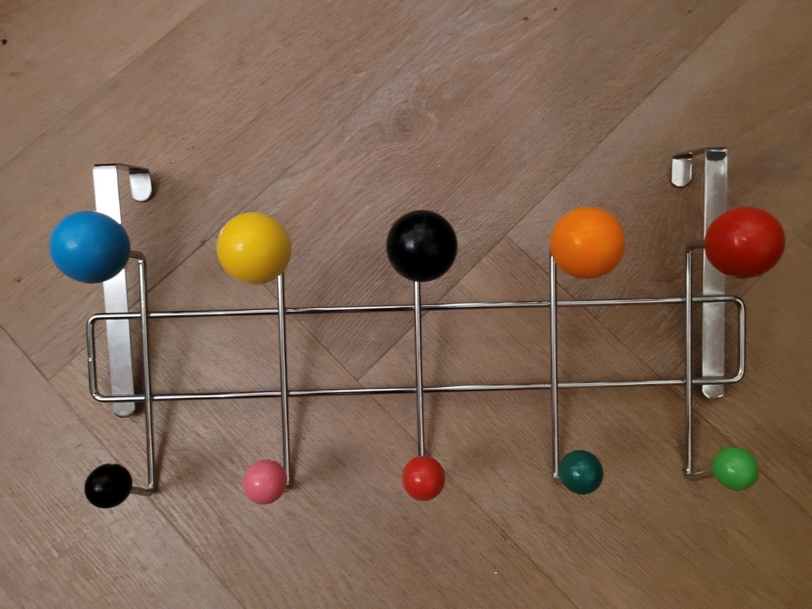 Kapstok over de deur Eames Sputnik stijl, Gebruikt, Wandhaken, Ophalen of Verzenden, Minder dan 100 cm