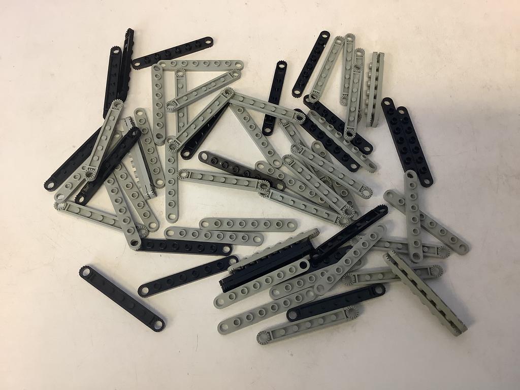 Lego technic plaat 1x8 met getande uiteinden, Ophalen of Verzenden, Gebruikt, Losse stenen, Lego