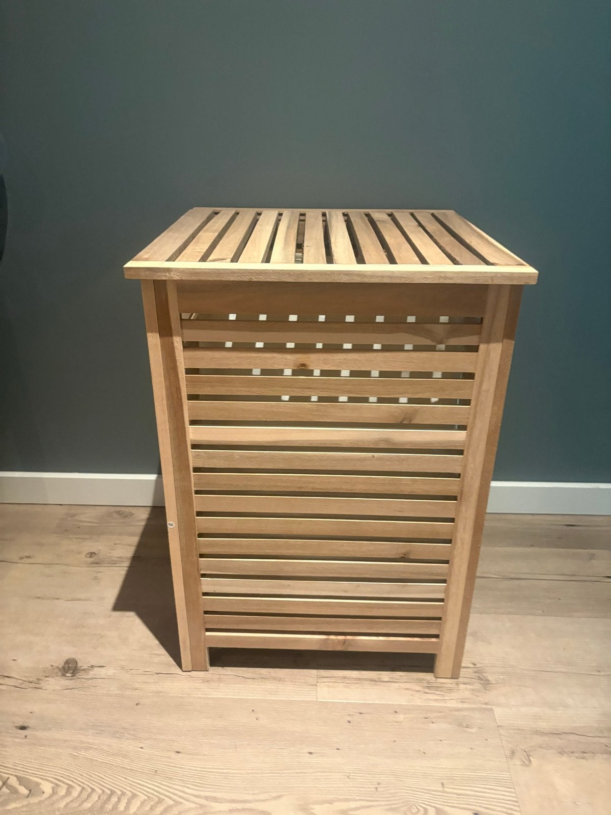 Houten wasmand met uitneembare zak, Ophalen of Verzenden, Nieuw