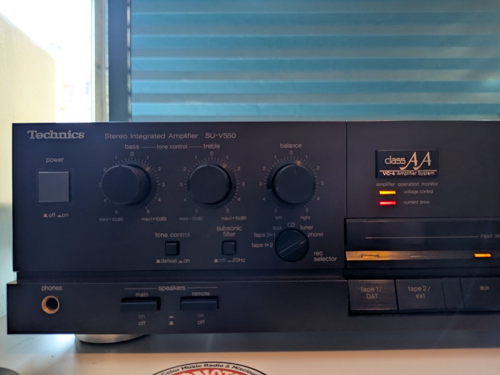 Technics SU V550 AA Class, Ophalen, Zo goed als nieuw, 60 tot 120 watt, Overige merken