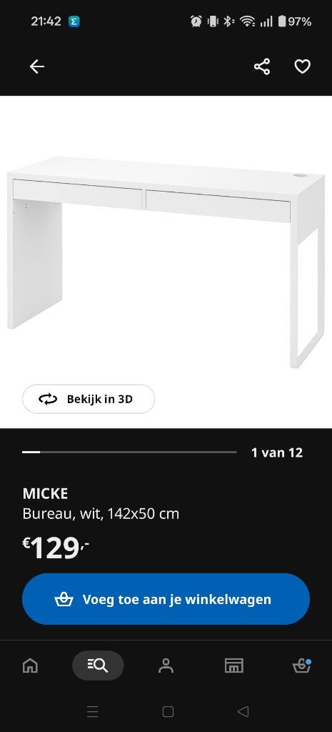 Bureau, Ophalen, Gebruikt, Met lades, Kinderbureau