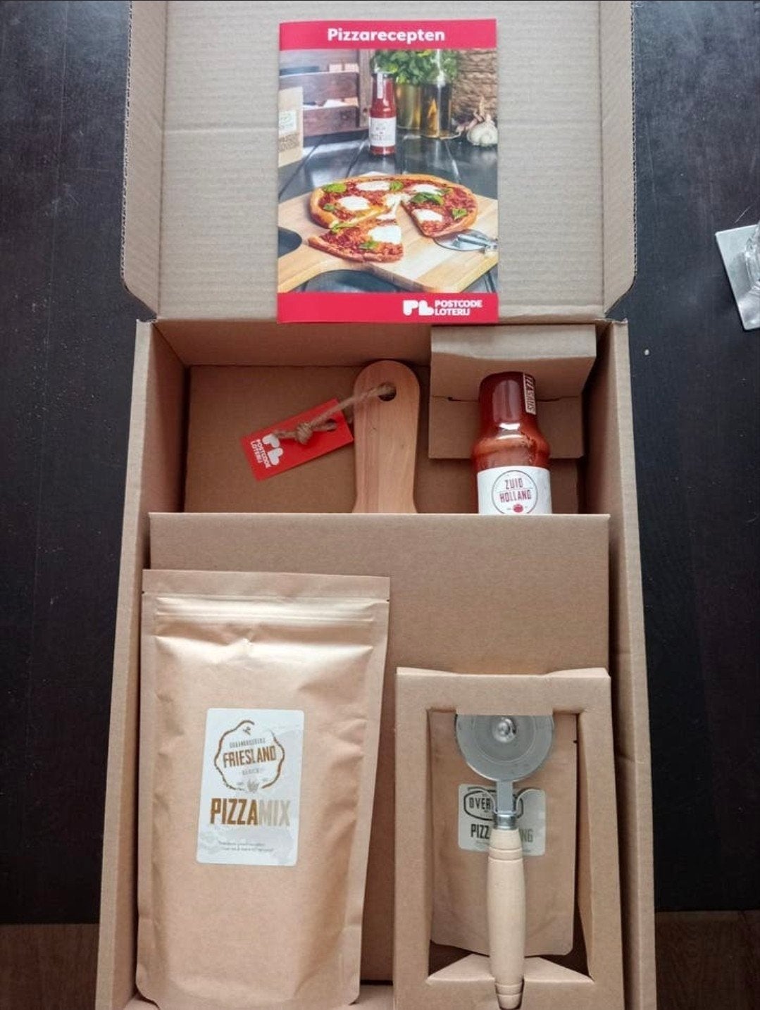 Postcode Loterij Pizza Pakket - Nieuw!, Ophalen, Overige typen, Hout, Nieuw