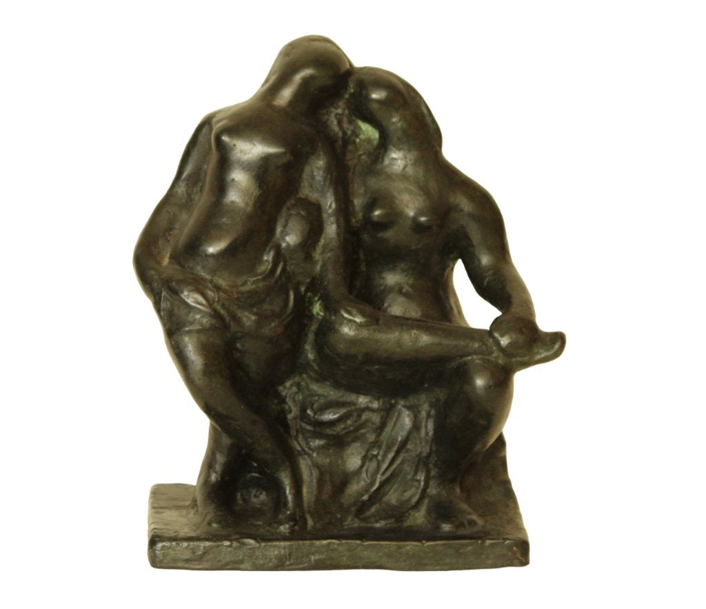 BRONZEN BEELD Charlotte van Pallandt DE VRIENDINNEN, Antiek en Kunst, Kunst | Beelden en Houtsnijwerken, Ophalen of Verzenden