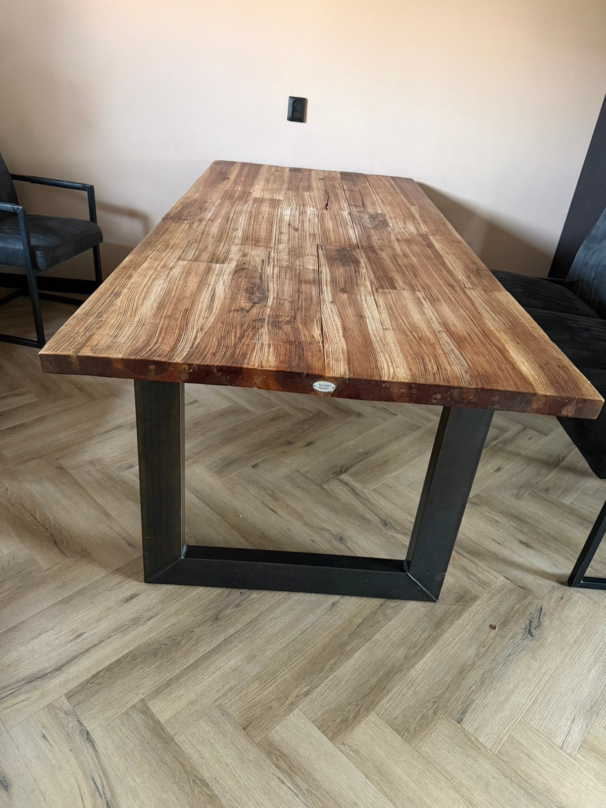 ZSM WEG! Industriële salon en eettafel van Silvijn meubels., Huis en Inrichting, Ophalen, Gebruikt, 200 cm of meer, 50 tot 100 cm