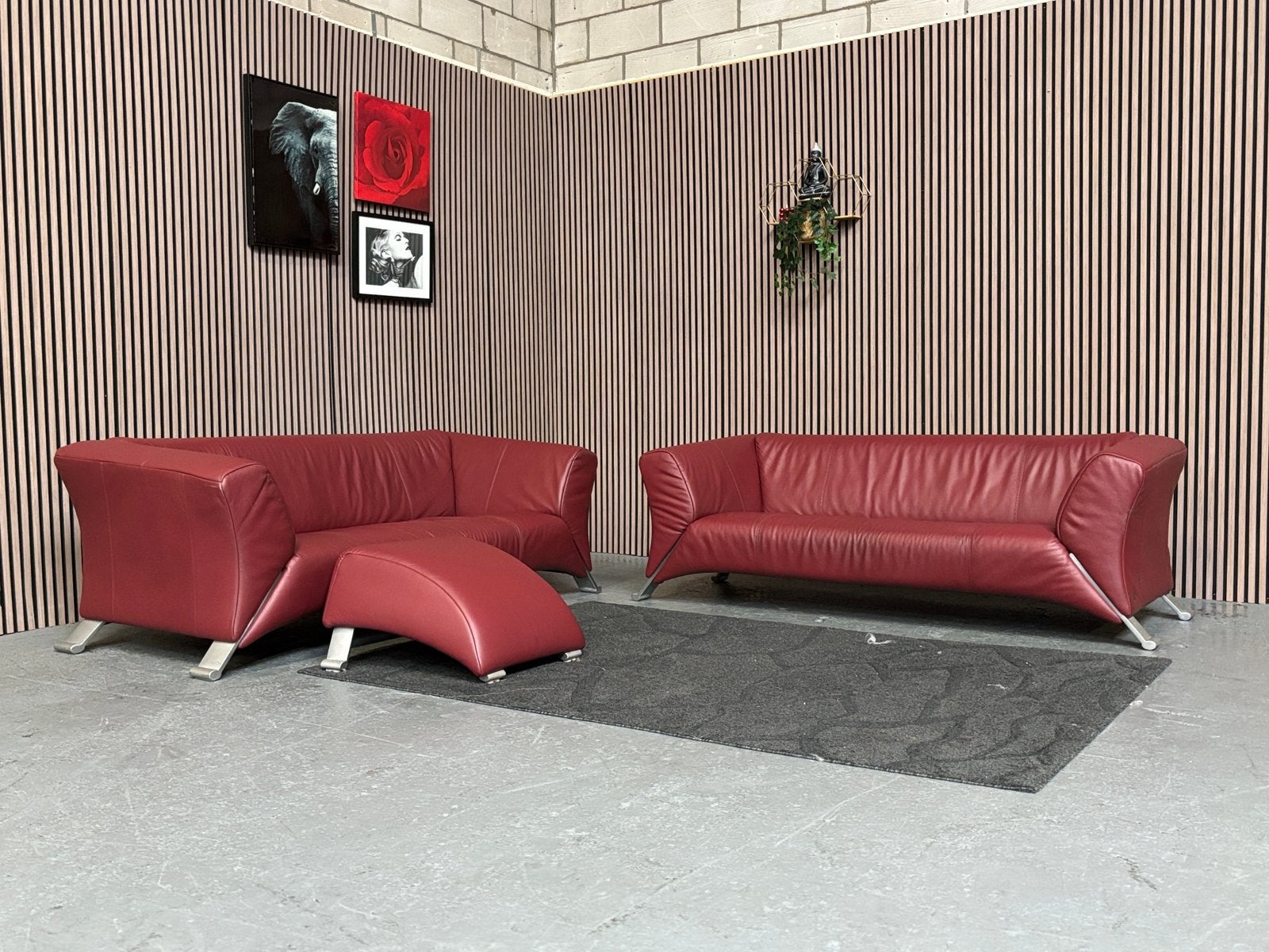 GRATIS LEVERING Rolf Benz 332 Set Banken 200x90 GEREINIGD, Hoekbank, Ophalen of Verzenden, Zo goed als nieuw, 200 tot 250 cm