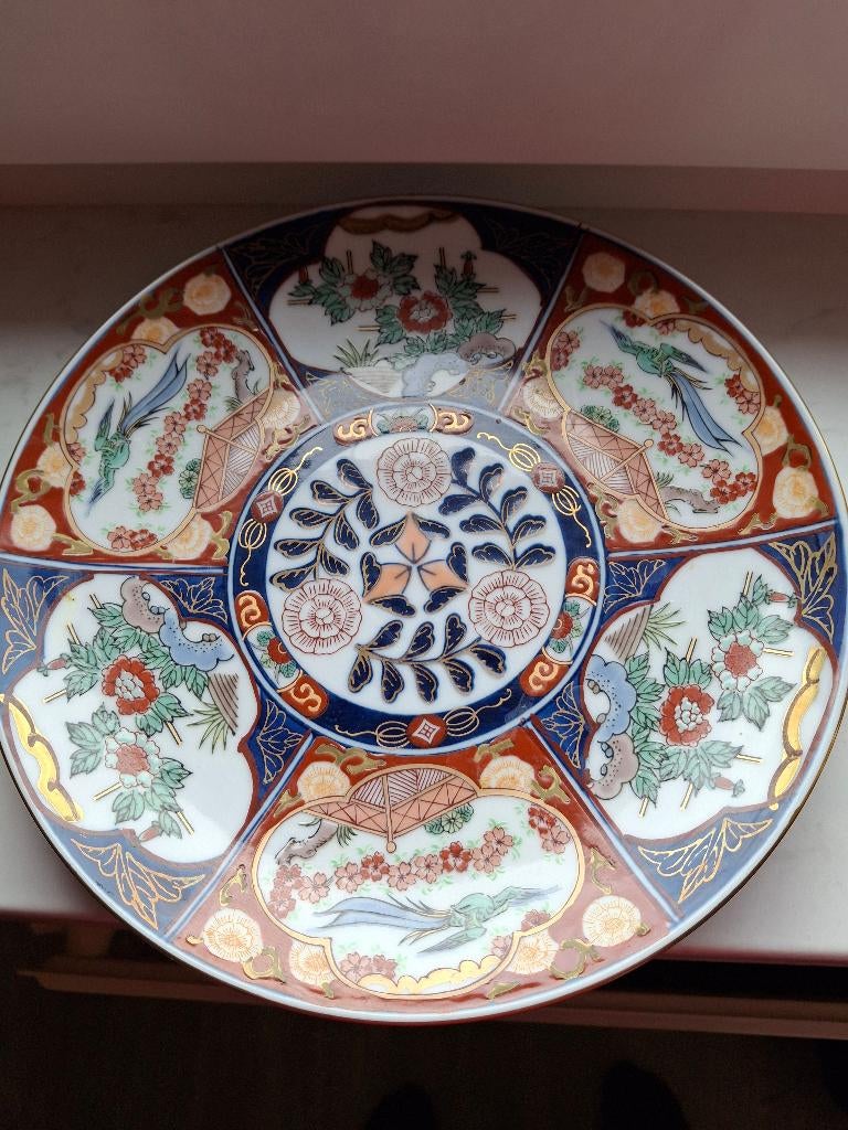 Imari  gold porselein bord groot en klein, Ophalen of Verzenden