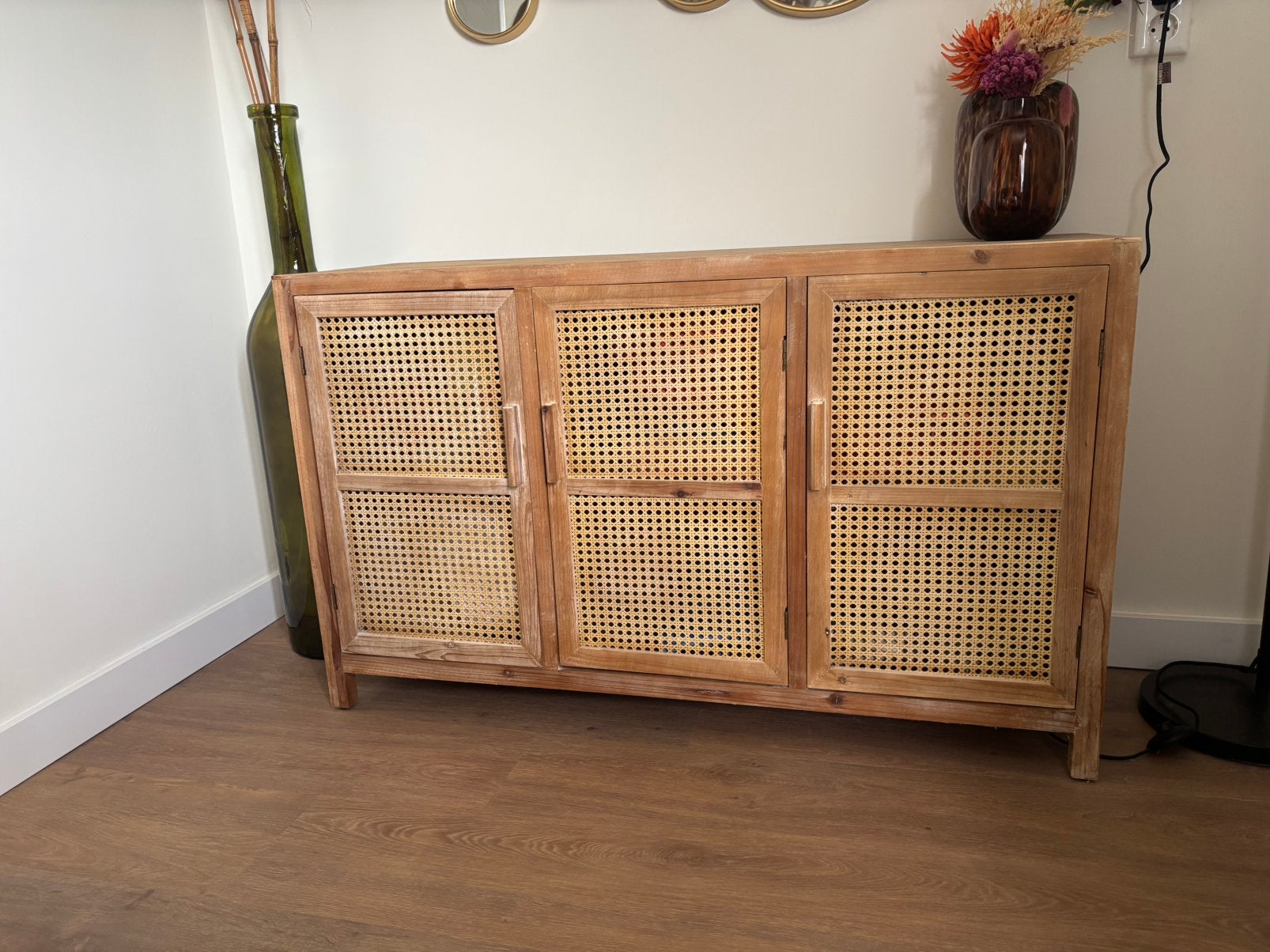 Rotan dressoir, Ophalen, Zo goed als nieuw, 25 tot 50 cm, 100 tot 150 cm