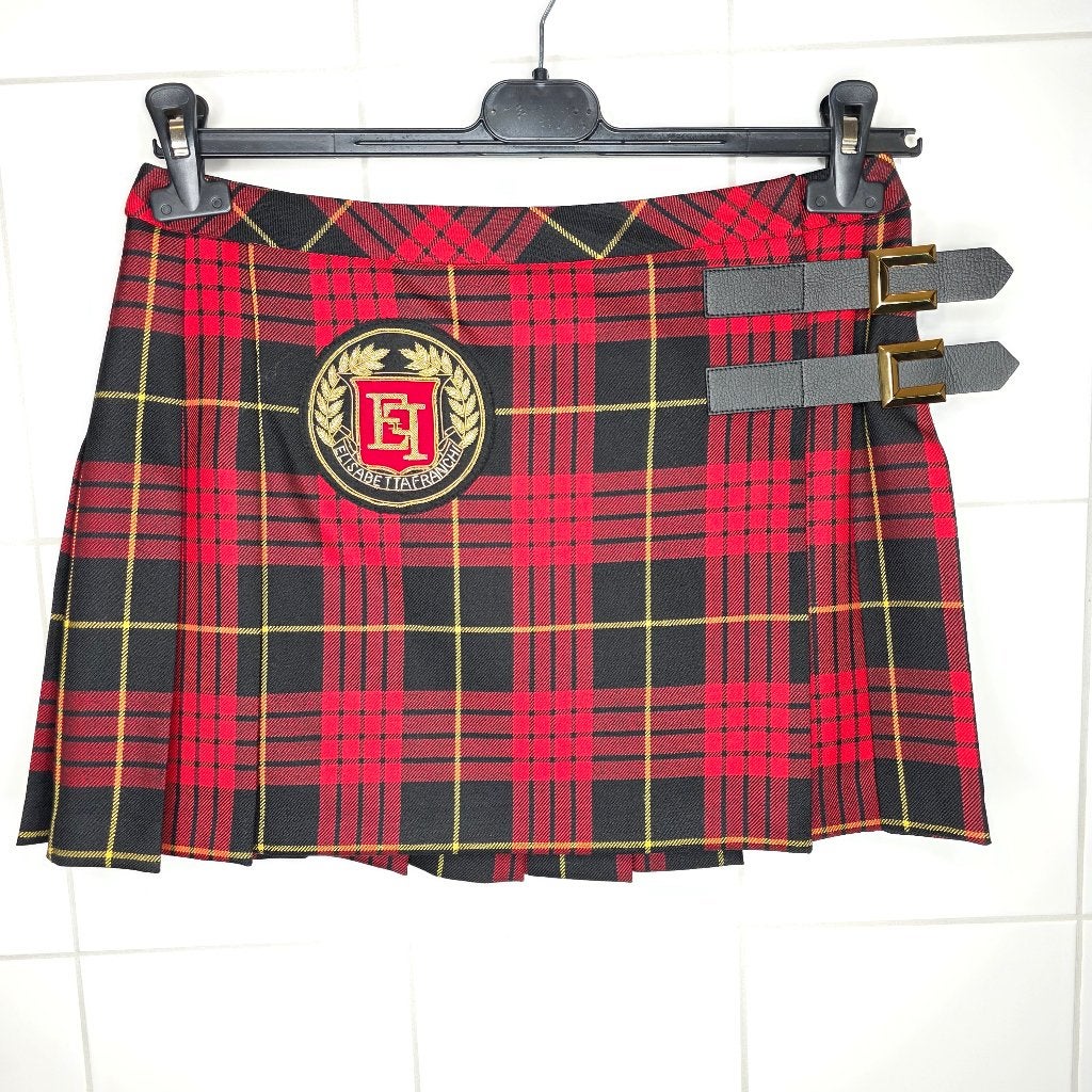 Elisabetta Franchi Plooirok / Kilt met Tartan Patroon mt 36, Elisabetta Franchi, Ophalen of Verzenden, Zo goed als nieuw, Maat 36 (S)