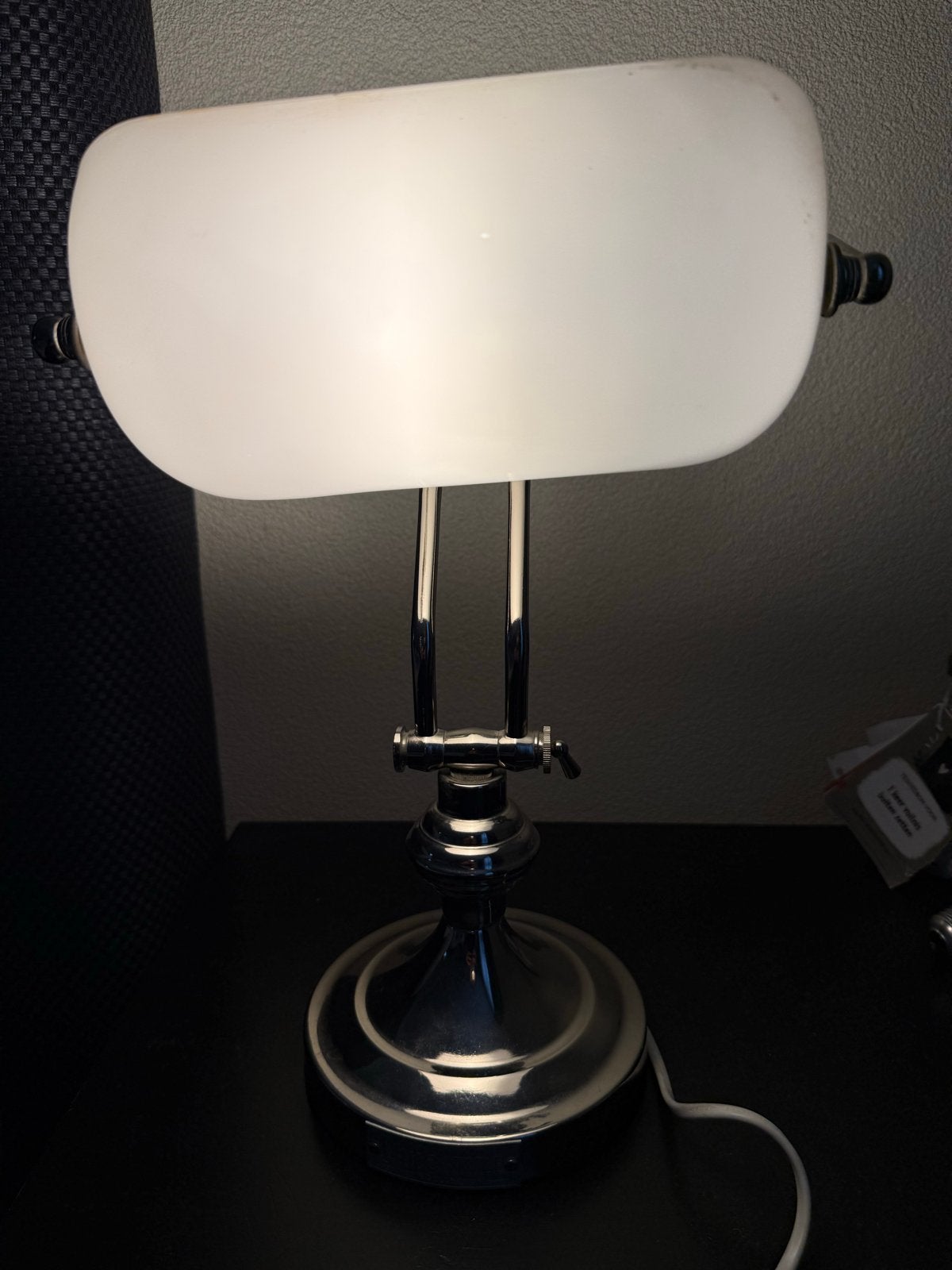 Lifestyle Home Collection Bankierslamp - Chroom/Wit, Overige merken, Wit, Bankierslamp, E27 (groot)