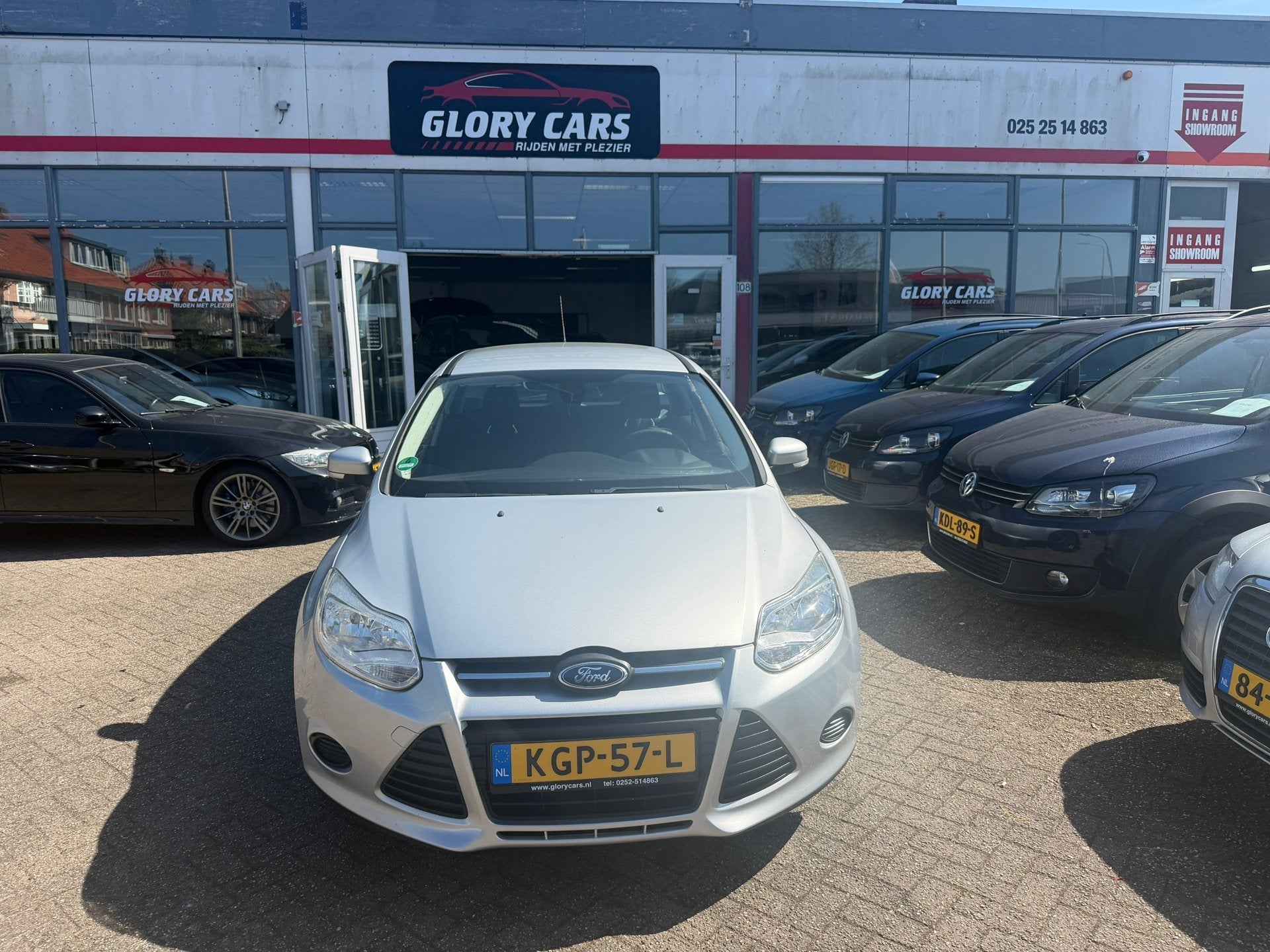 Ford Focus Wagon 1.0 EcoBoost Titanium ACHTER PDC-AIRCO-STOE, Auto's, Euro 5, Gebruikt, Zwart, Handgeschakeld
