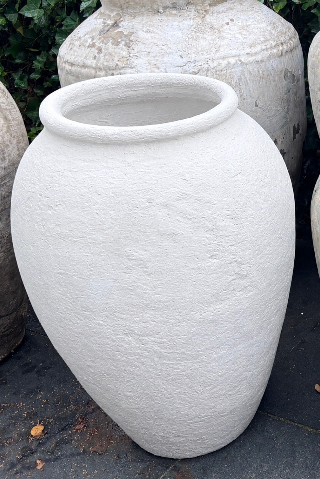 Oude pot wit, Ophalen