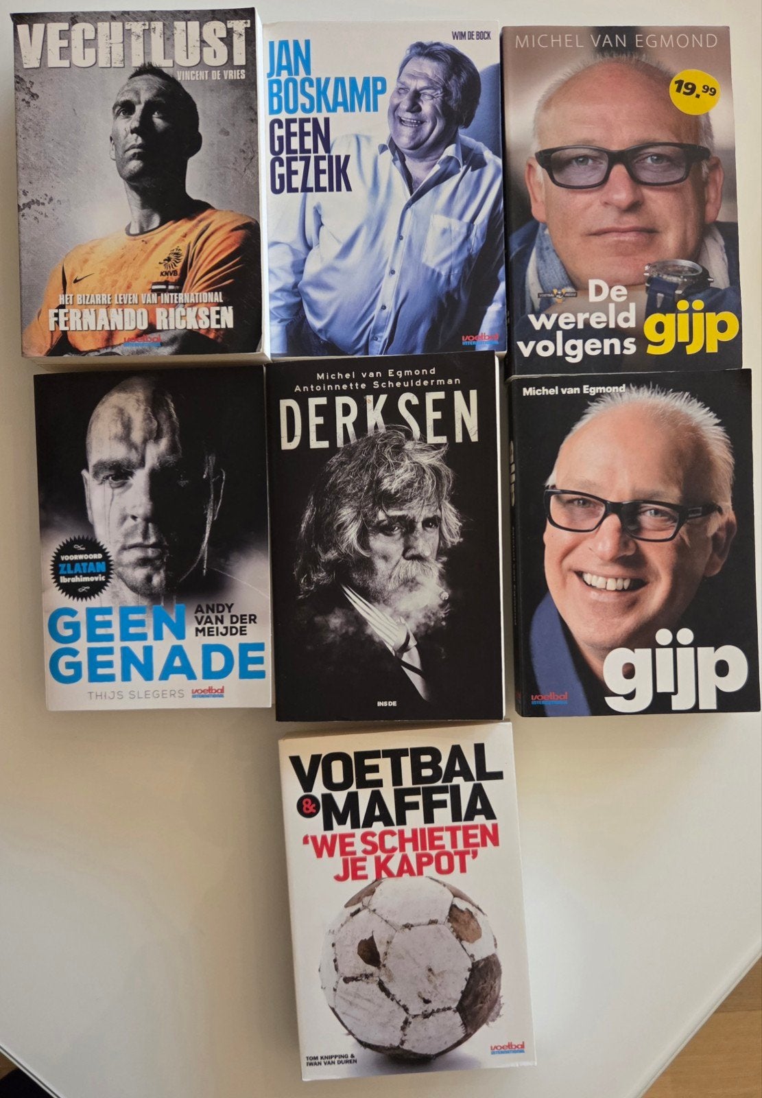 Voetbalboeken: Fernando Ricksen, Jan Boskamp, Gijp, Derksen, Ophalen of Verzenden, Zo goed als nieuw, Balsport