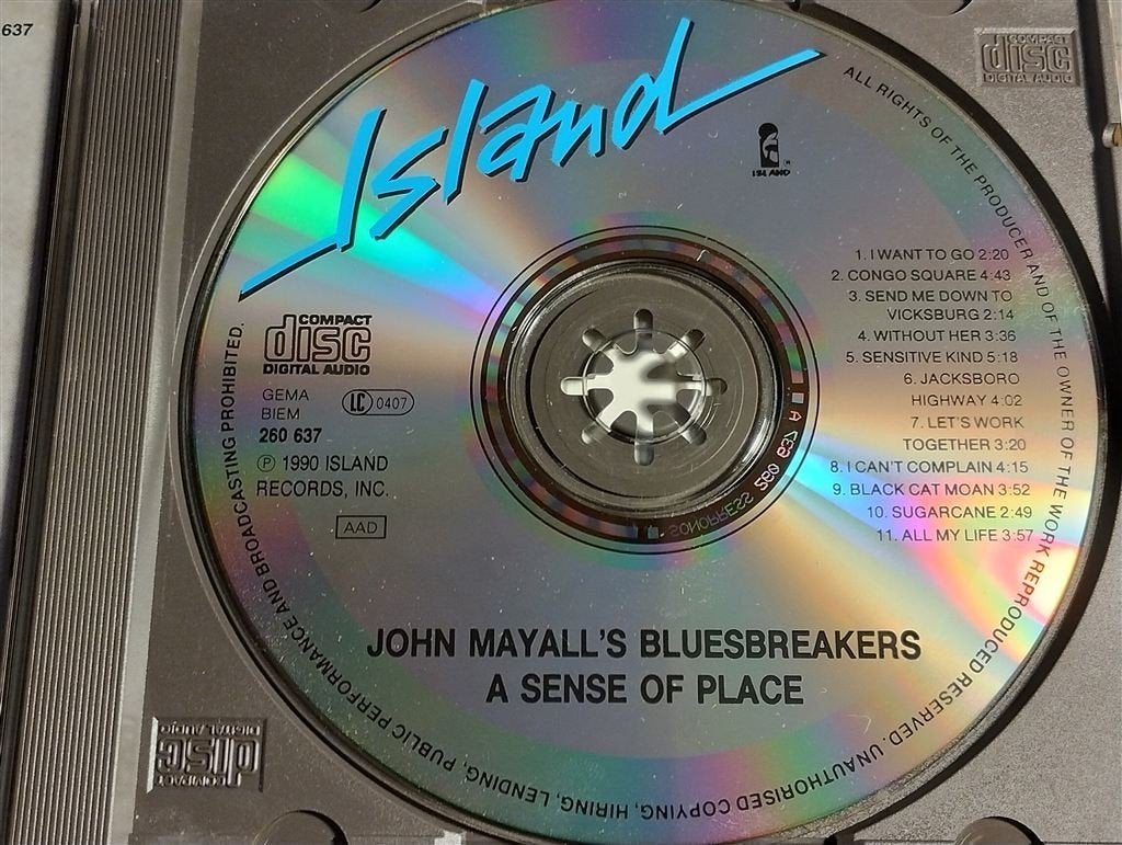 John Mayall - A Sense Of Place, Ophalen of Verzenden, Zo goed als nieuw, Jazz