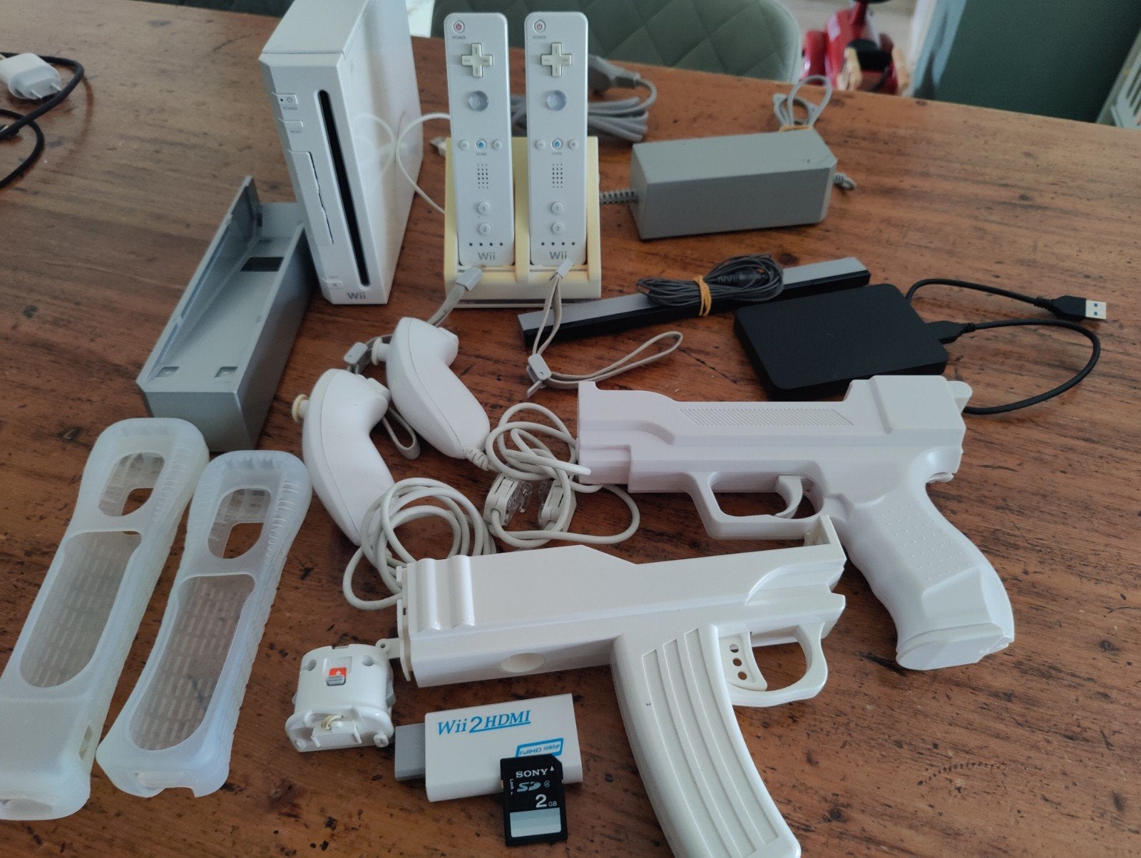 Nintendo Wii met honderden games en accessoires, Spelcomputers en Games, Ophalen, Gebruikt, Met 2 controllers, Met games