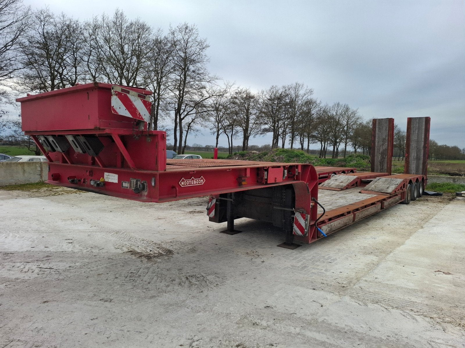 Nooteboom semi dieplader oplegger, Auto's, Bedrijf, Aanhangers en Opleggers, Te koop
