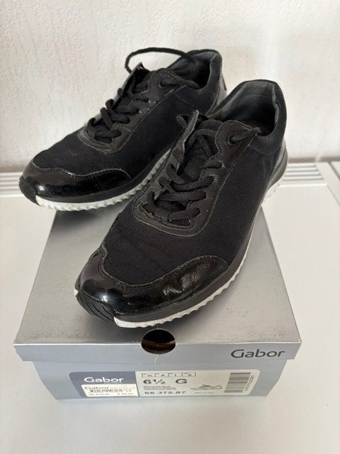 Gabor Rollingsoft zwarte veterschoen., Zwart, Gabor Rollingsoft, Ophalen of Verzenden, Sneakers of Gympen