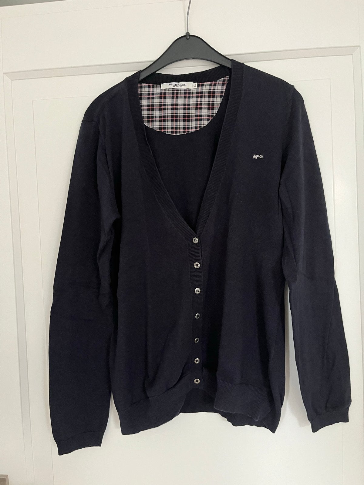 McGregor vest met elleboogstukken en ruitjesvoering, Ophalen of Verzenden, Nieuw, Maat 56/58 (XL), Blauw