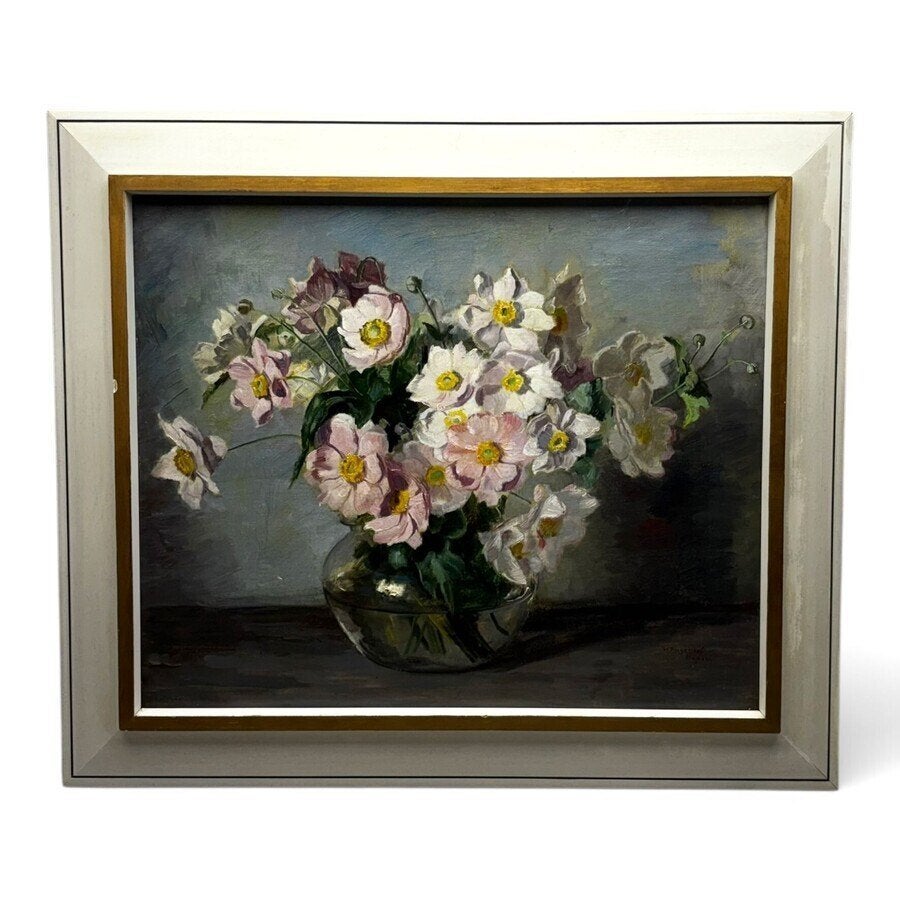 Henriëtte Dingemans-Numans (1877-1955) - bloemstilleven, Antiek en Kunst, Nederlandse school, Doek, Stilleven, Ophalen of Verzenden