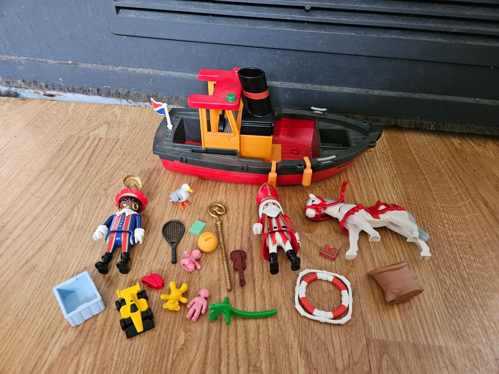 Playmobil stoomboot sinterklaas zwarte Piet ozosnel cadeaus, Kinderen en Baby's, Speelgoed | Playmobil, Ophalen of Verzenden, Gebruikt