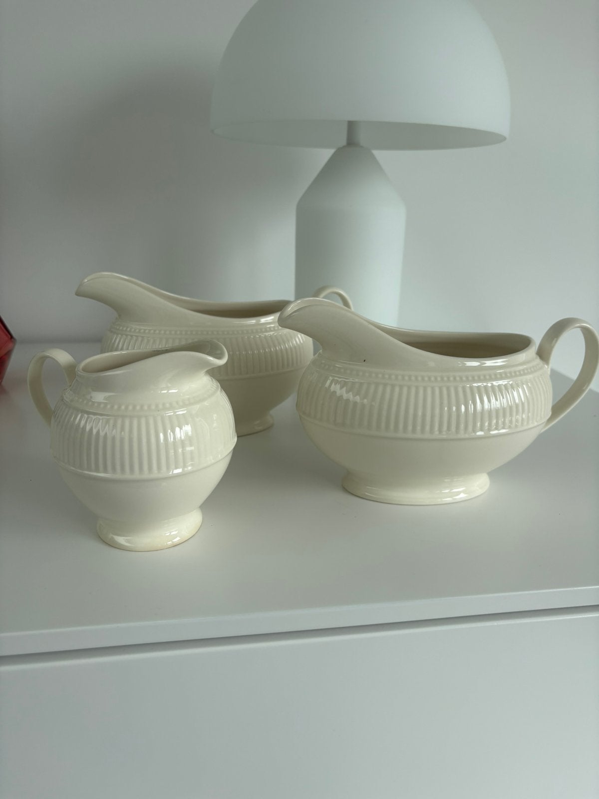Wedgwood Windsor sauskommen en melkkannetje, Ophalen of Verzenden