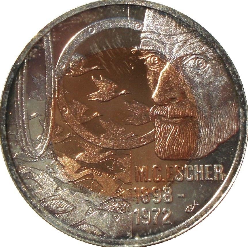 Nederland 10 euro 1998 (bi-metaal; zilveren ring, FDC) (2), Ophalen of Verzenden, Zilver, Nederland