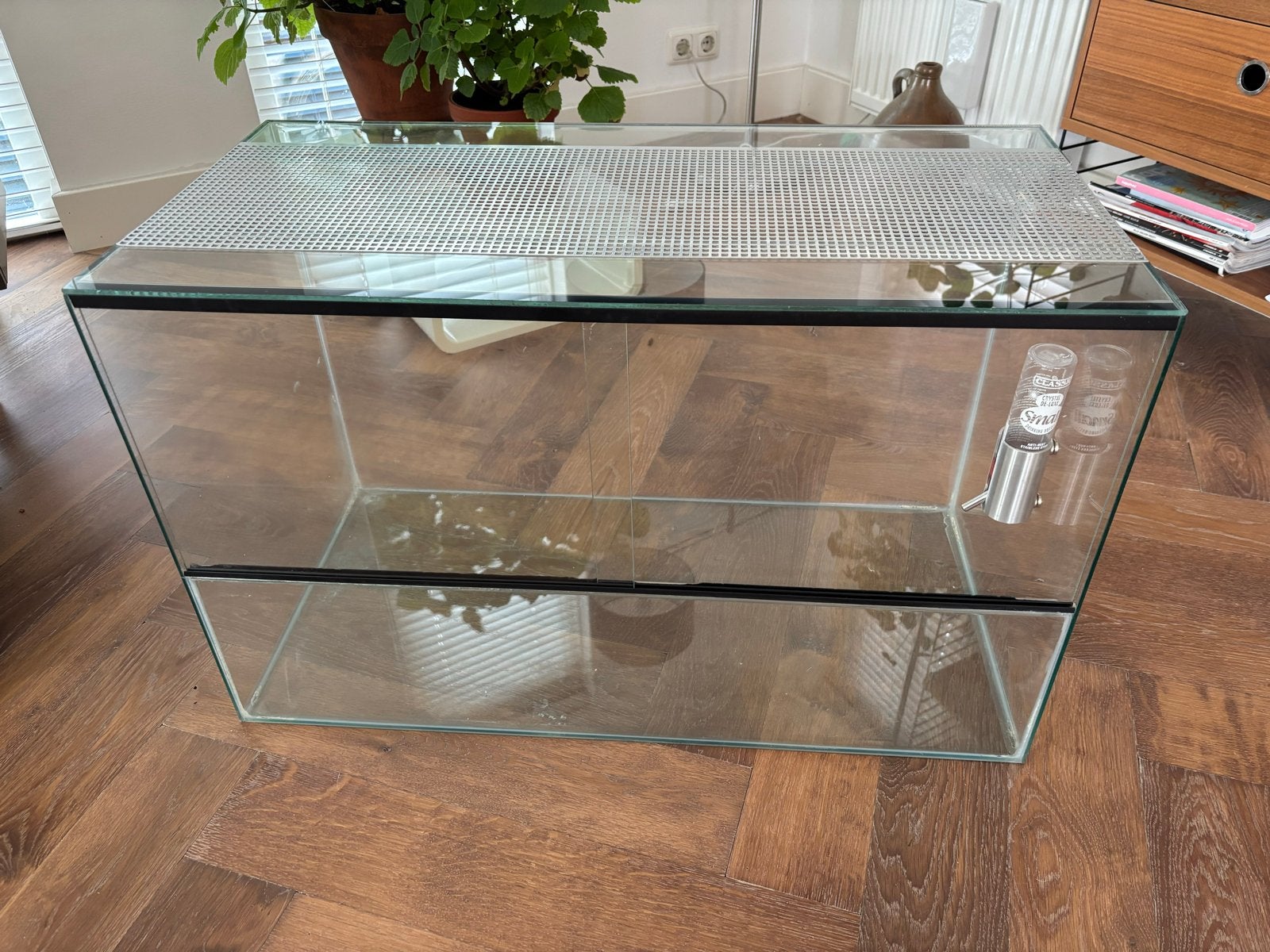 Hamster / Gerbil Terrarium 80x40x50 cm – Incl. toebehoren, Ophalen, Gebruikt, 75 tot 110 cm, Minder dan 60 cm
