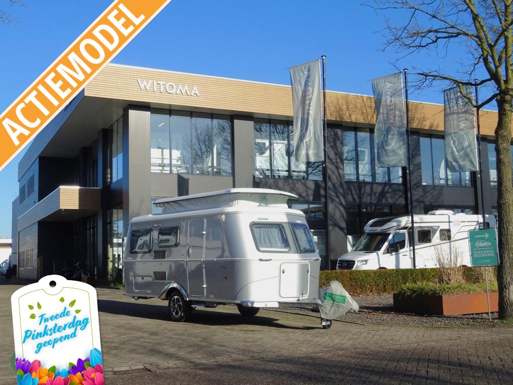 Eriba Troll Silver Edition 530 2de pinksterdag open huis, Caravans en Kamperen, Caravans, Schokbreker, Bedrijf, 4 tot 5 meter