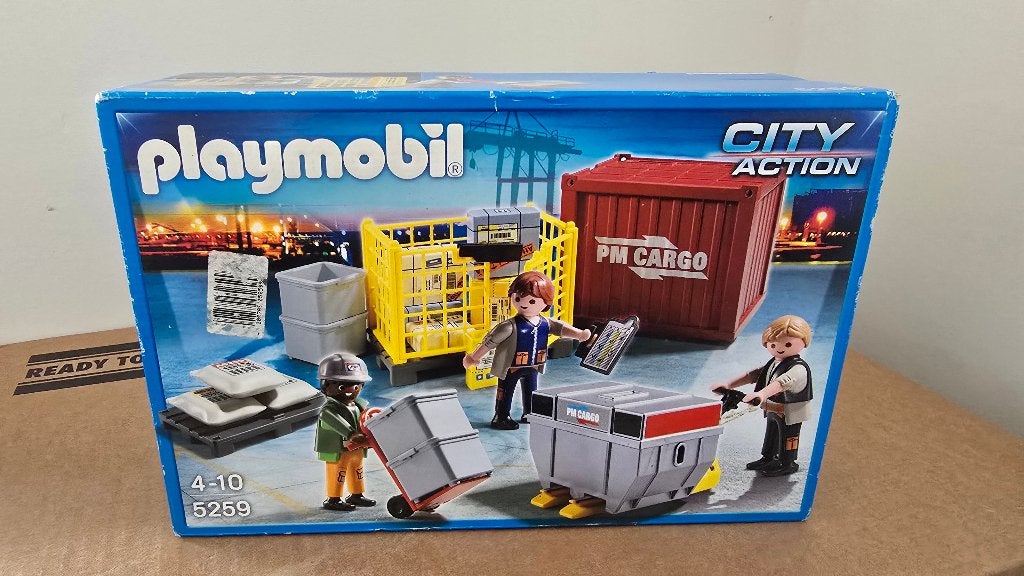 Playmobil 5259 Ctiy Action Cargoteam en lading nieuw in doos, Complete set, Nieuw, Ophalen of Verzenden, City action