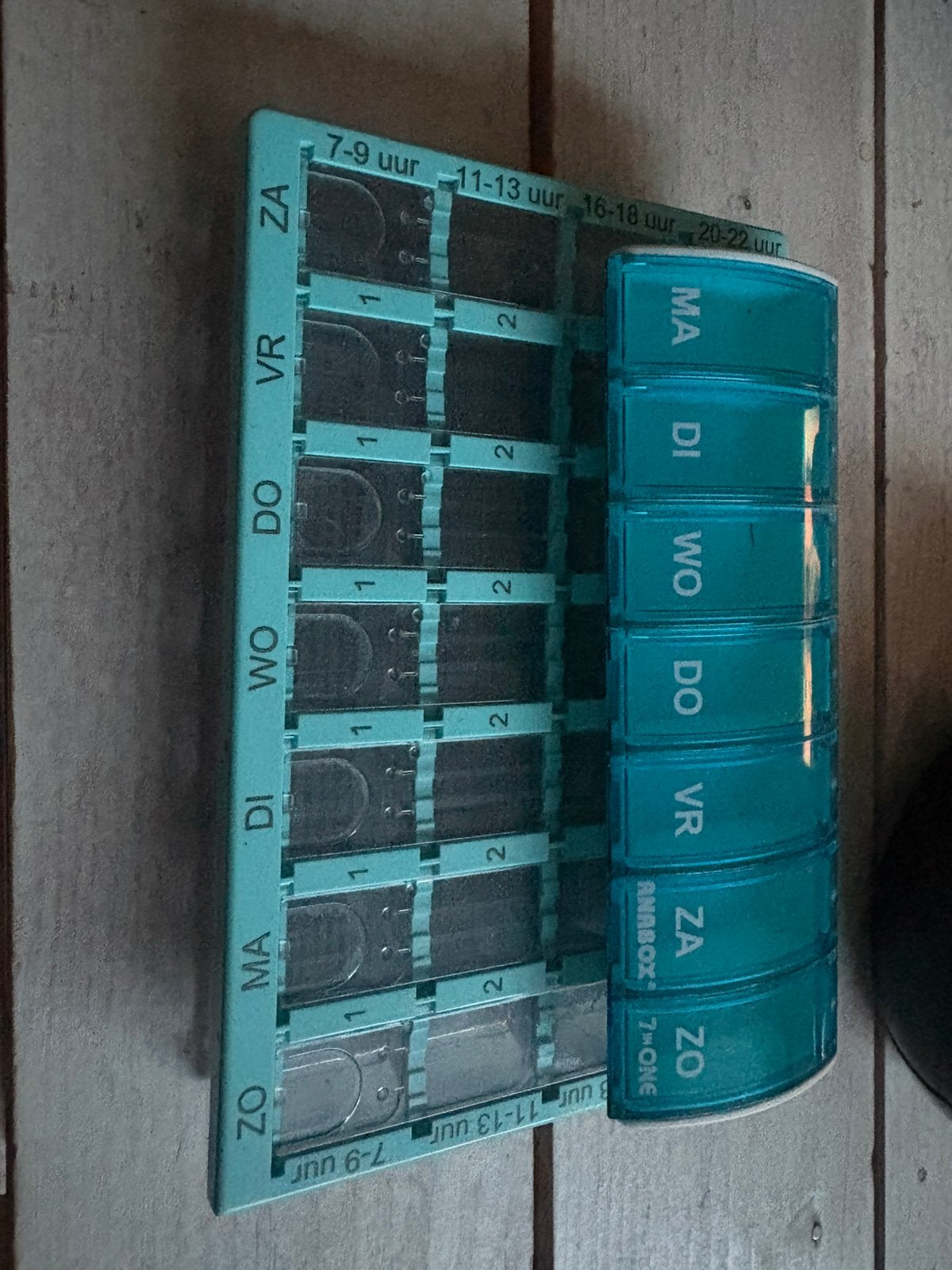 Pillendoosjes, Ophalen, Zo goed als nieuw, Blauw