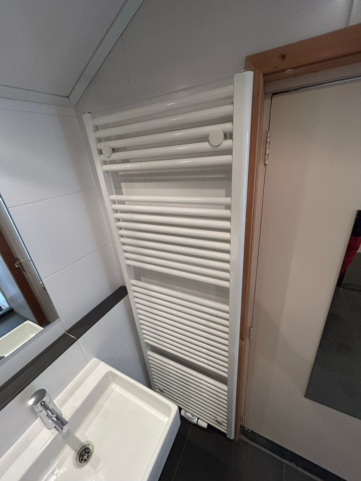 Nette goed werkende handdoekradiator wit, voor badkamer, Ophalen, Gebruikt, Radiator, Minder dan 60 cm