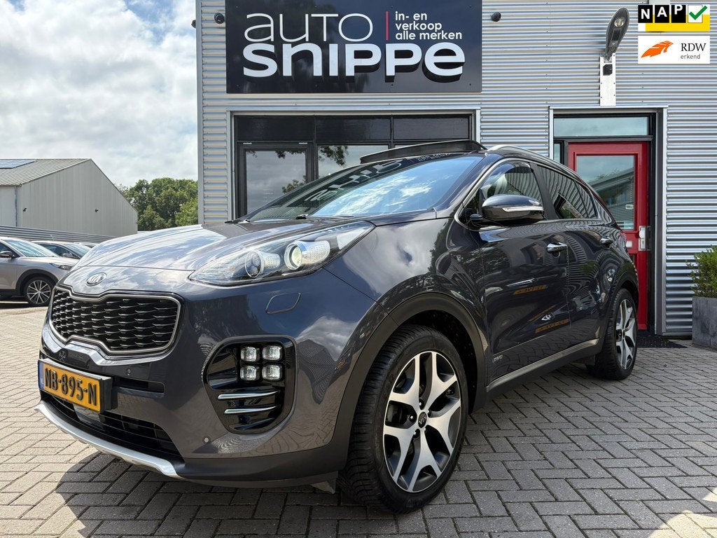 Kia Sportage 1.6 T-GDI 4WD GT-Line PlusLine -4X4-TREKHAAK-16, Auto's, Kia, Gebruikt, 4 cilinders, Bedrijf, Vierwielaandrijving