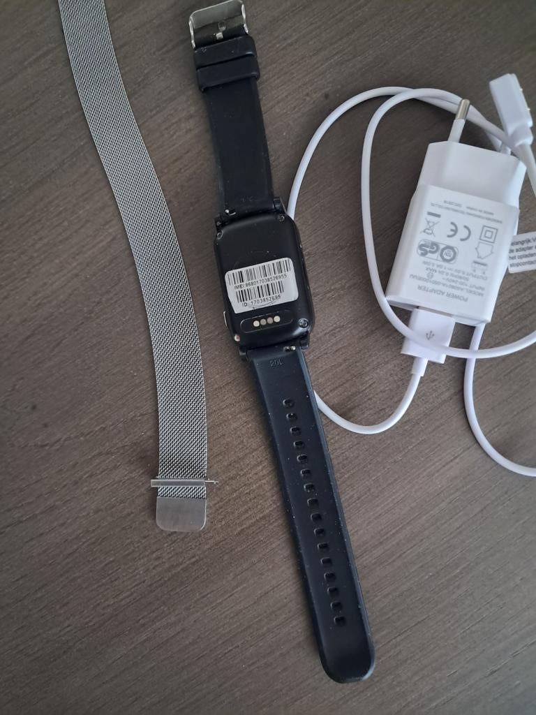 LifeWatcher Alarmhorloge met extra bandje en oplader, Ophalen of Verzenden, Gebruikt, Zwart, LifeWatcher