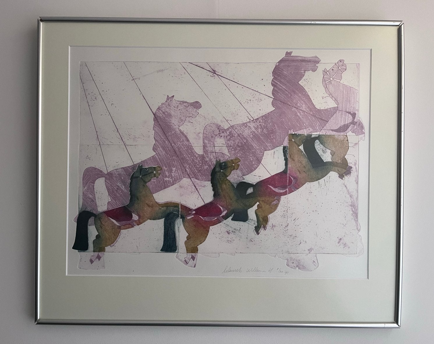 Ad Willemen (1990) - Originele Kleurets/Litho 'Willemen H.', Ophalen, Flora en Fauna, 1950 - 1999, Genummerd