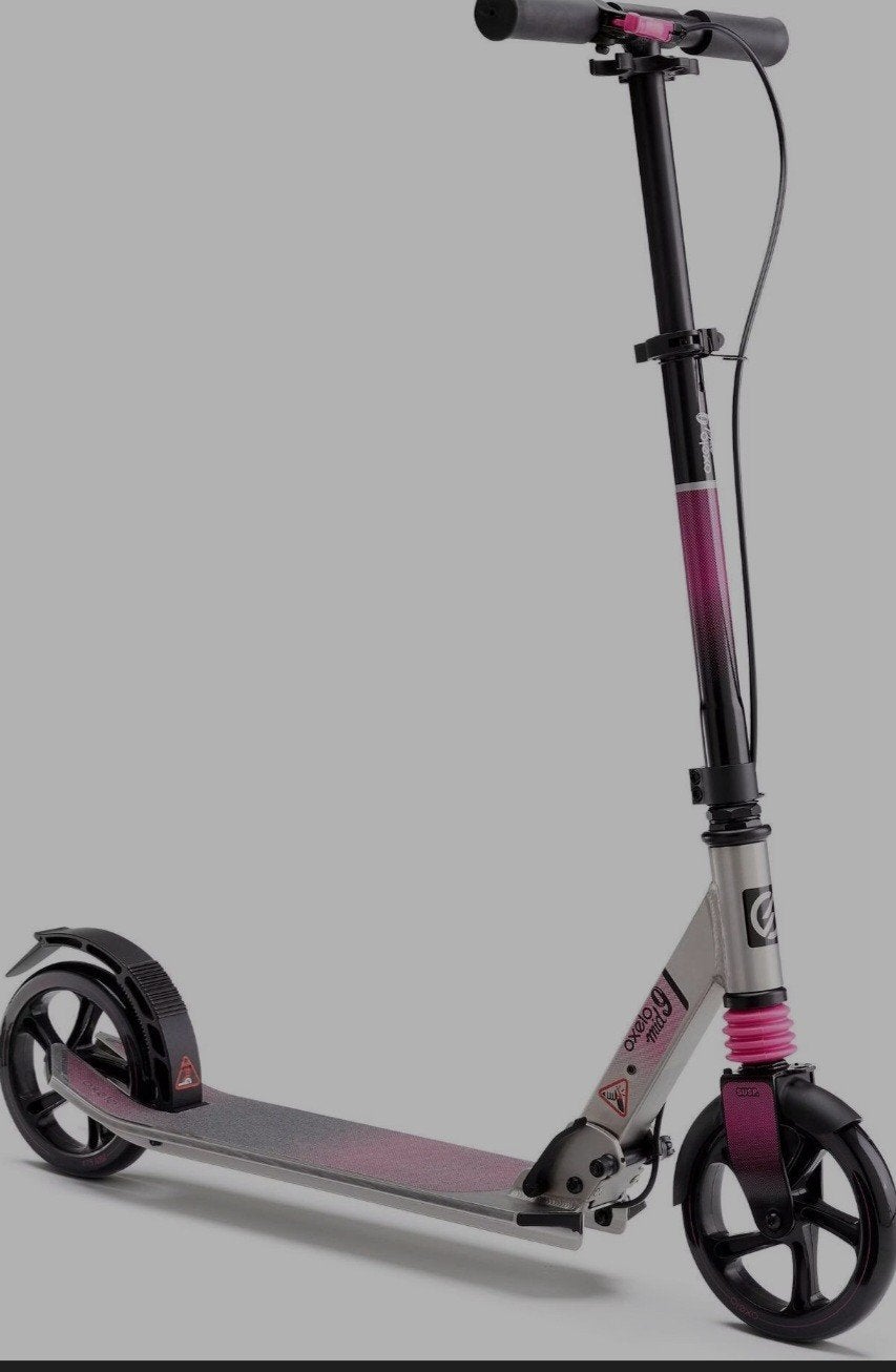 Prachtige opvouwbare Oxelo Mid 9 Step - Roze/Zilver!, Fietsen en Brommers, Steps, Ophalen, Gebruikt, Gewone step, Oxelo mid 9