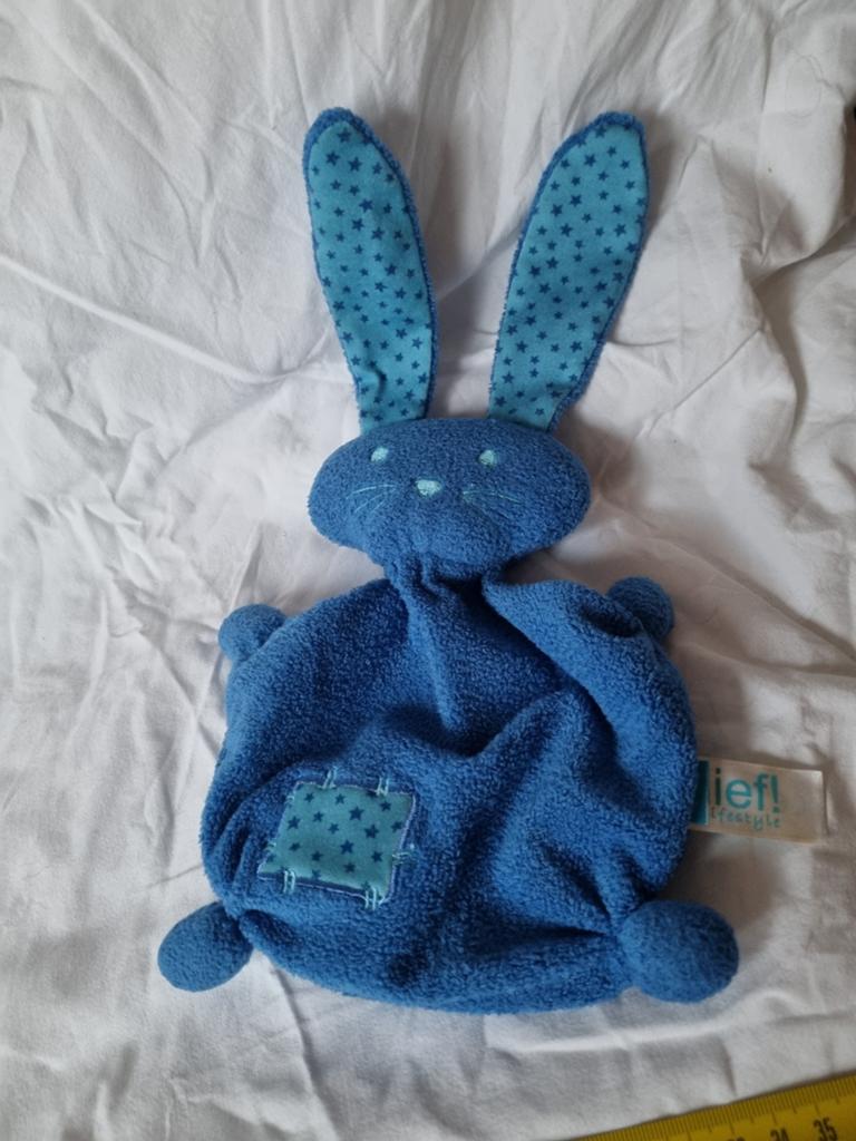 Lief lifestyle knuffel doekje blauwe nr 32, Ophalen of Verzenden, Nieuw, Overige typen