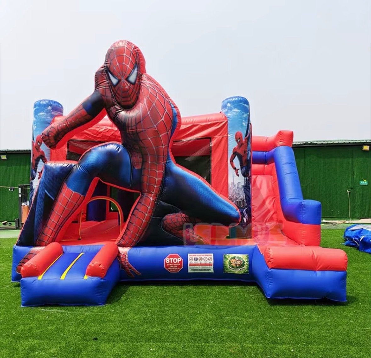 Spiderman Springkasteel met Glijbaan, Ophalen of Verzenden, Nieuw