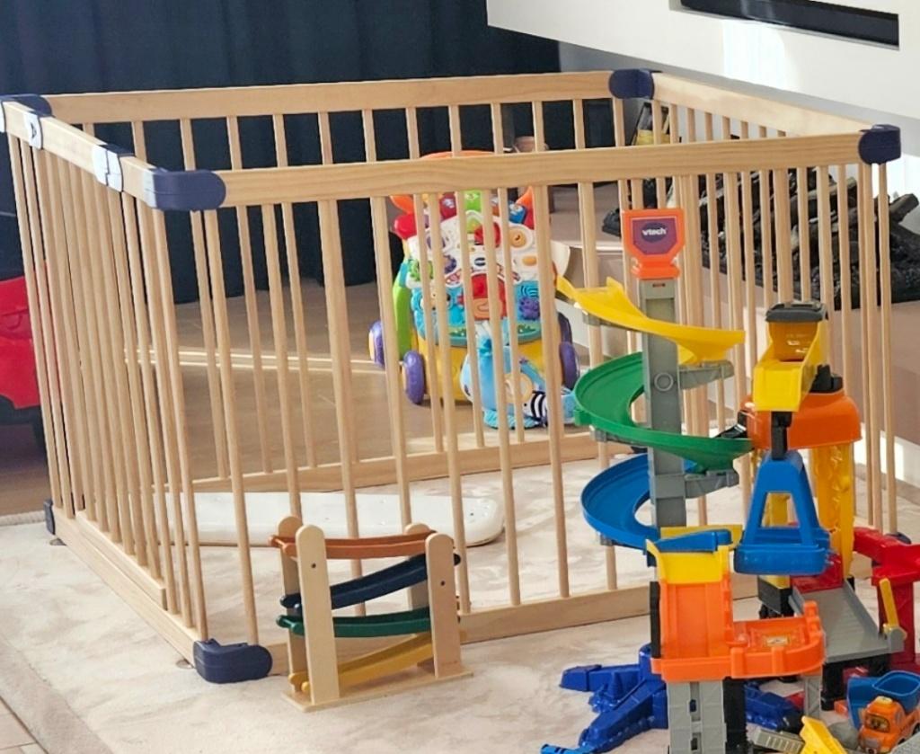 Lucellia Prime Wood box baby (compacte versie), Kinderen en Baby's, Boxen, Ophalen, Zo goed als nieuw, Rechthoekig