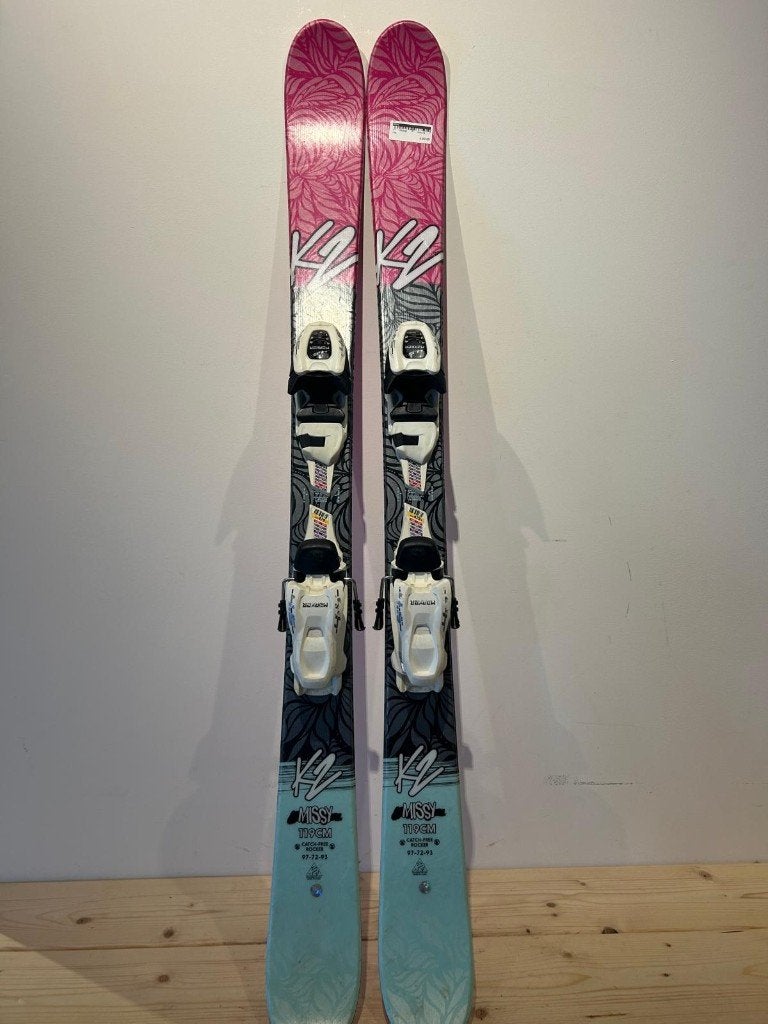 K2 Missy Junior Freestyle ski's 119 cm met Marker bindingen, Sport en Fitness, Overige merken, Gebruikt, 100 tot 140 cm, Ophalen of Verzenden