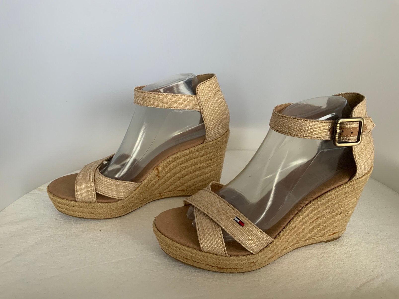 Tommy Hilfiger 40 Canvas espadrille sandalen, Ophalen of Verzenden, Zo goed als nieuw, Overige kleuren, Sandalen of Muiltjes