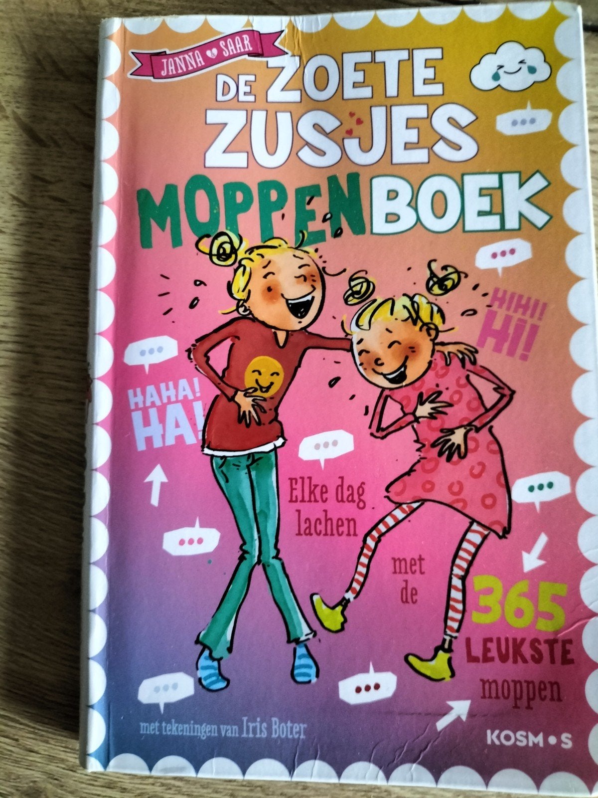 De Zoete Zusjes Moppenboek - 365 leukste moppen, Boeken, Ophalen, Zo goed als nieuw, Hanneke de Zoete, Fictie algemeen