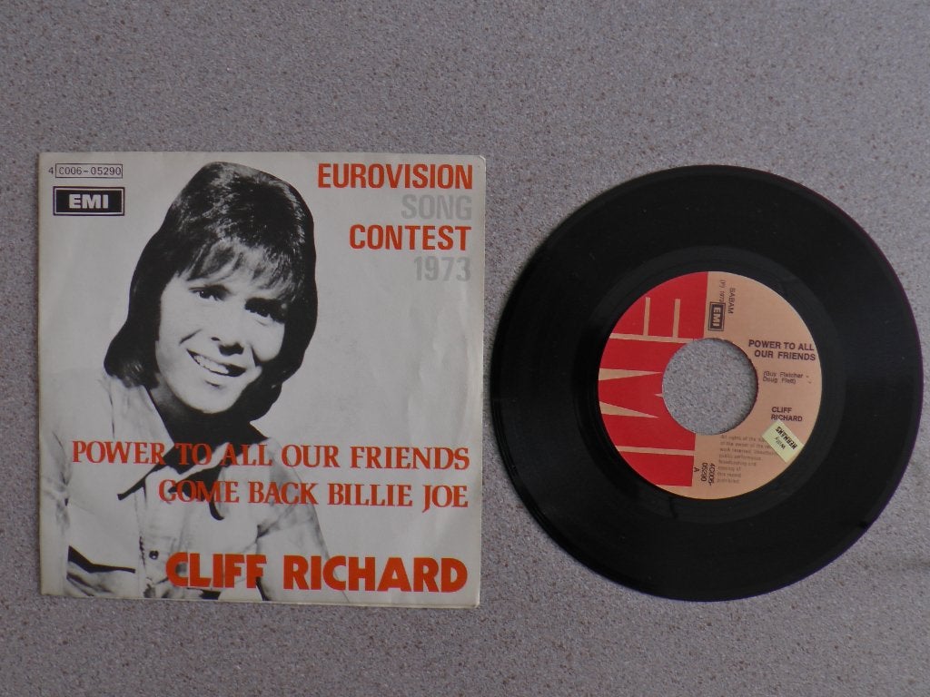 Cliff Richard - Power to all our friends VINYL SINGLE, Gebruikt, 7 inch, Pop, Fotohoes