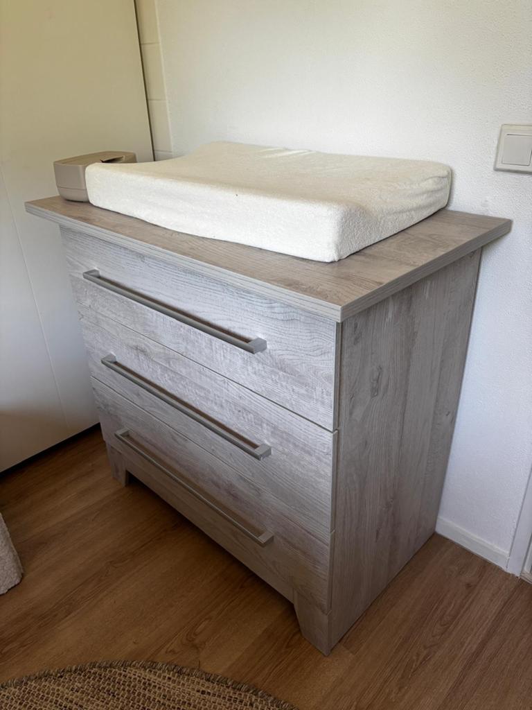 Interbaby Babykamer: Commode, Ledikant, Kledingkast, Kinderen en Baby's, Kinderkamer | Complete kinderkamers, Gebruikt, Jongetje of Meisje