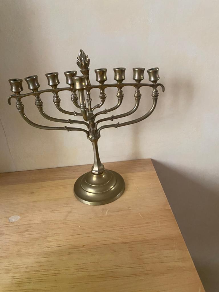 Te koop 9 armige kandelaar, Antiek en Kunst, Ophalen, Overige materialen