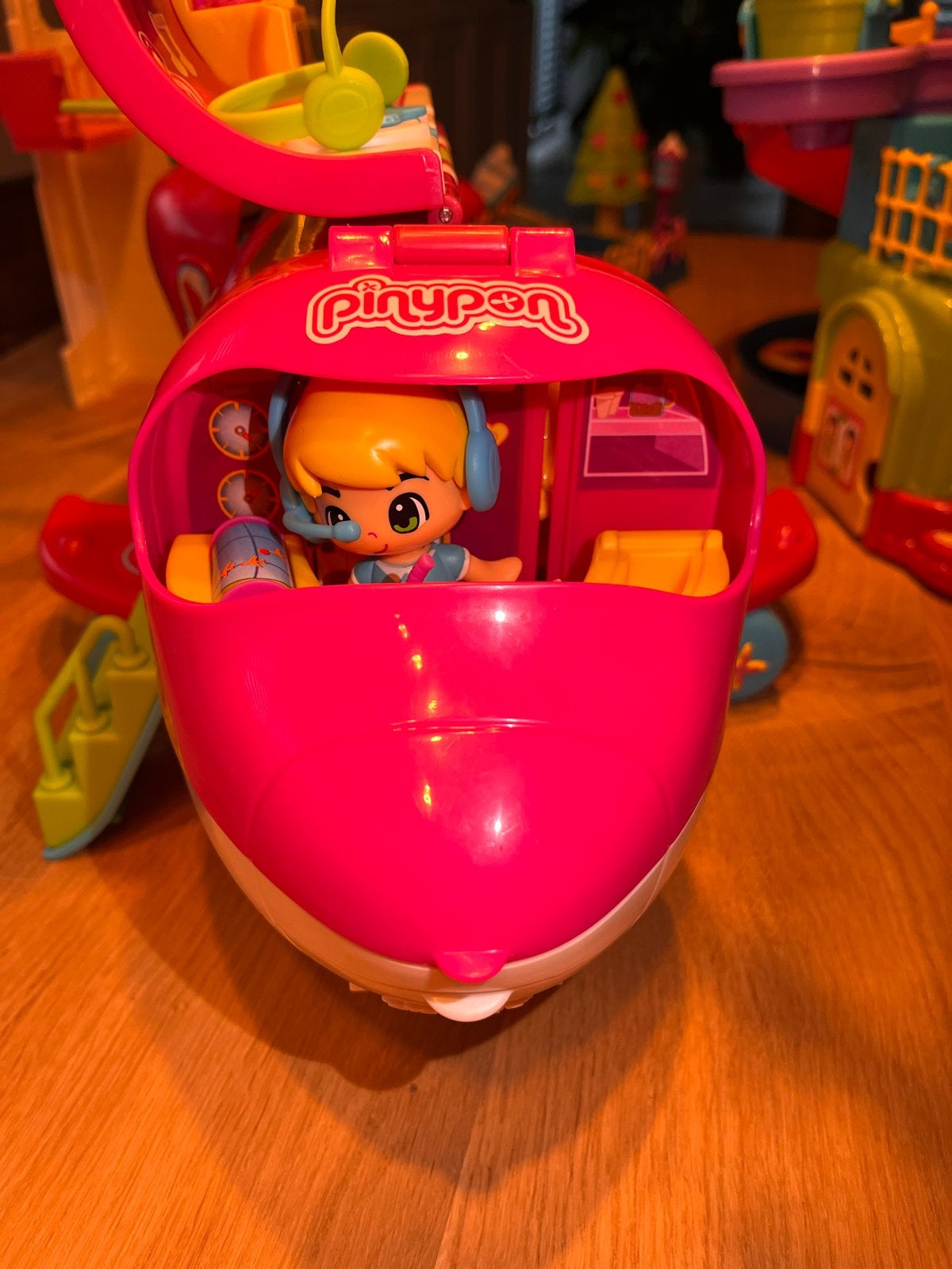 Pinypon Vliegtuig Speelset met Poppetjes, Ophalen, Gebruikt, Meisje