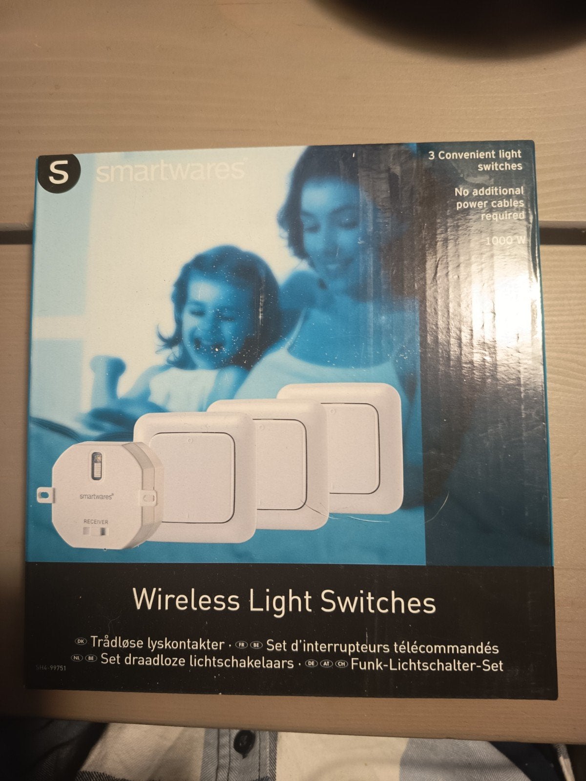 Smartwares Draadloze Lichtschakelaars Set, Ophalen of Verzenden, Nieuw, Schakelaar