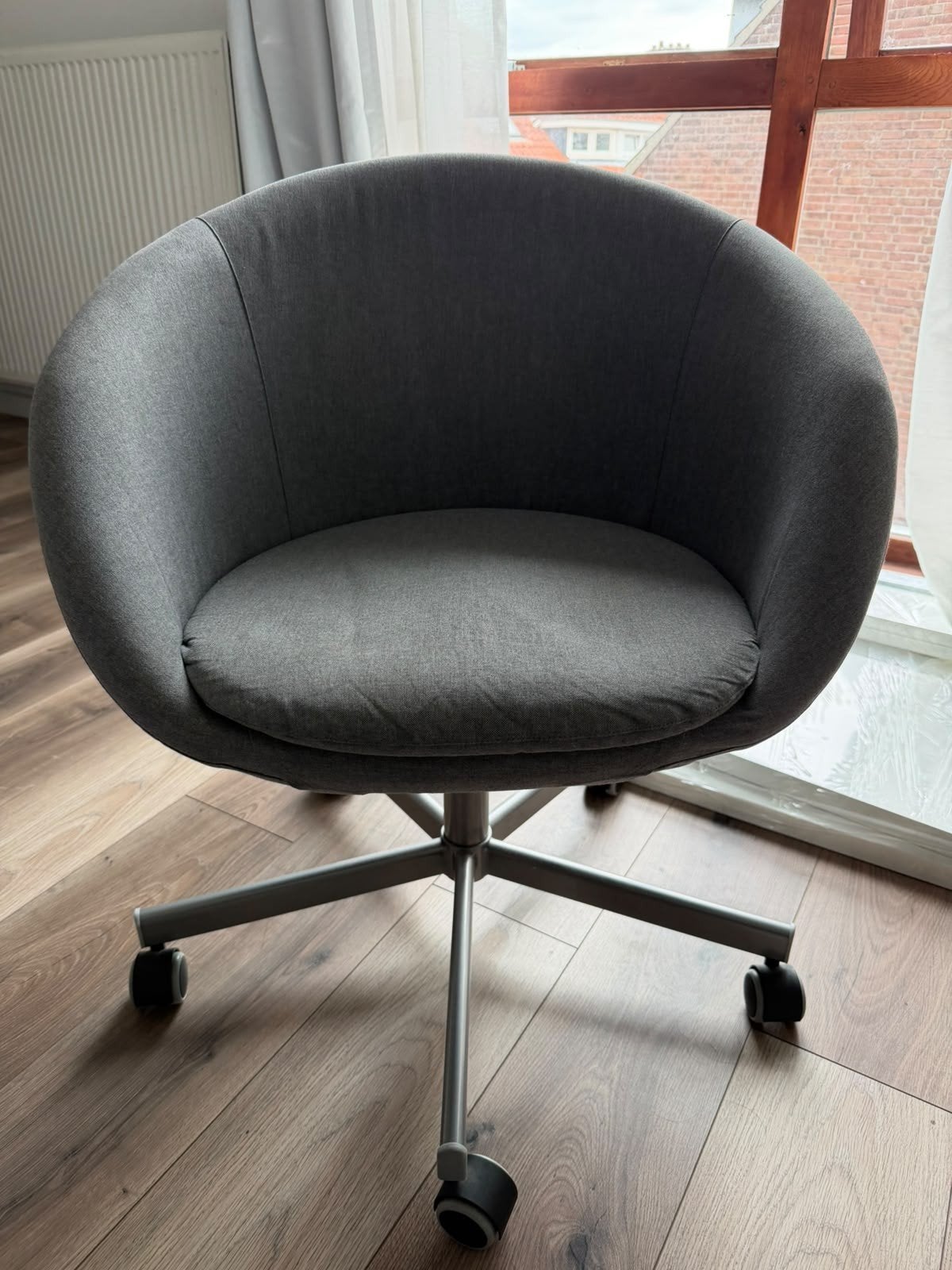 IKEA SKRUVSTA Bureaustoel - Vissle grijs