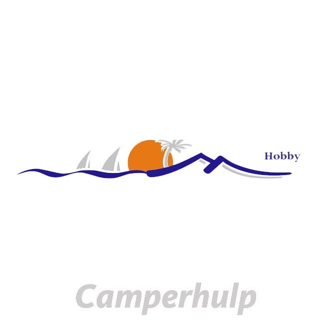 Hobby Vakantie Sticker Zijkant Grijs Caravan, Caravans en Kamperen, Caravan accessoires, Ophalen of Verzenden, Nieuw