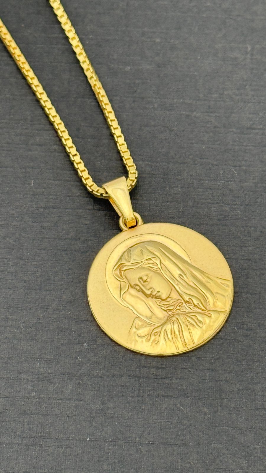 14 Karaat Gouden Venetiaanse (Box Chain) Ketting met hanger, Sieraden, Tassen en Uiterlijk, Kettingen, Met hanger, Nieuw, Ophalen of Verzenden