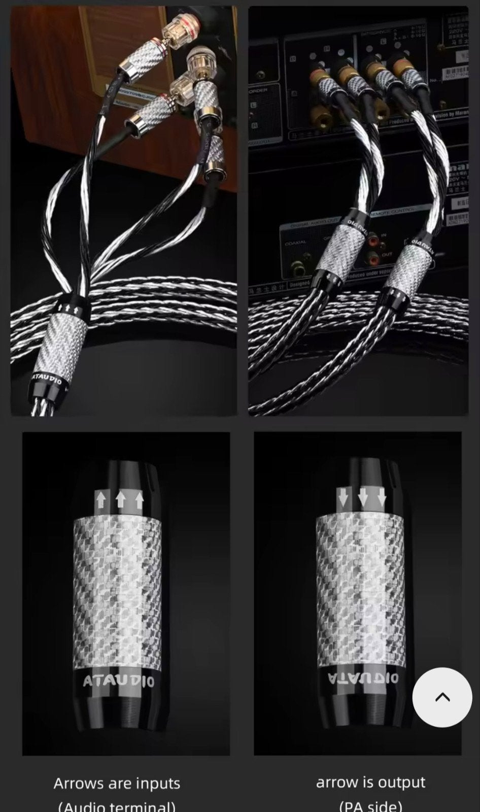 ATAUDIO HIFI Bi-wiring luidsprekerkabel - 2x3m, Ophalen of Verzenden, Nieuw, 2 tot 5 meter, Luidsprekerkabel